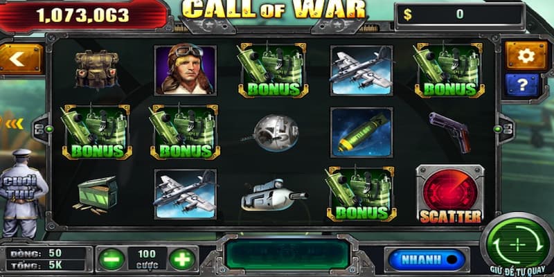 Game nổ hũ call of War hấp dẫn nhiều game thủ